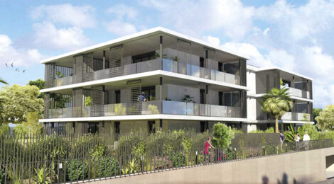 Programme immobilier neuf RESIDENCE VILLA MONCEAU - Vallauris proche de la plage de Golfe-Juan (06220) - Référence : 12876