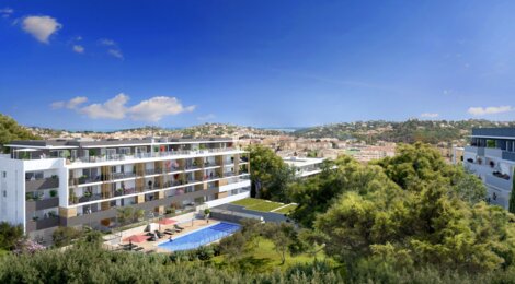Programme immobilier neuf PUR AZUR - Vallauris résidence neuve à 8 min des plages (06220) - Référence : 17246