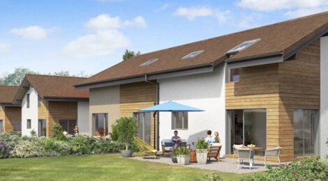 Programme immobilier neuf Domaine des Prés Verts - Valleiry proche Genève maison moderne et lumineuse (74520) - Référence : 17188