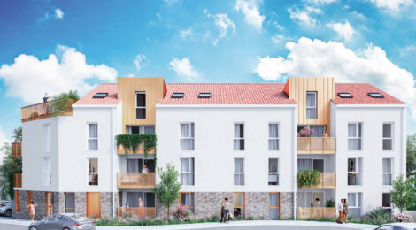 Programme immobilier neuf FLEURS BLANCHES - Vallet : Appartements T2–T4 avec terrasses, parking sécurisé et proximité centre-ville (44330) - Référence : 6786
