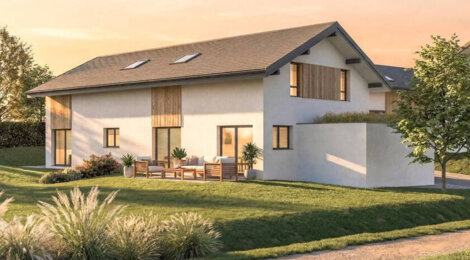 Programme immobilier neuf LES JARDINS DE CHLOE - Vallières-sur-Fier maison neuve proche village (74150) - Référence : 17833