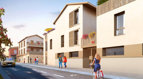 Programme immobilier neuf ORIGIN - Vaulx-en-Velin : appartements et maisons neuves T3–T5 à 1,5 km de Miribel Jonage (69120) - Référence : 15742