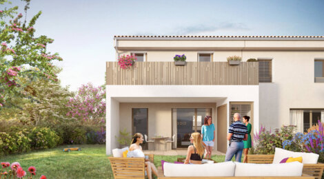 Programme immobilier neuf ORIGIN - Vaulx-en-Velin : appartements et maisons neuves T3–T5 à 1,5 km de Miribel Jonage (69120) - Référence : 15742