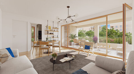 Programme immobilier neuf RenouVaulx - Vaulx-en-Velin : appartements neufs 2 à 5 pièces à 2 min du tram T9 et proche de Lyon (69120) - Référence : 15992
