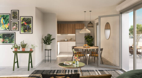 Programme immobilier neuf O'Village - Vaulx-en-Velin : appartements neufs du 2 au 4 pièces en quartier Village (69120) - Référence : 14887