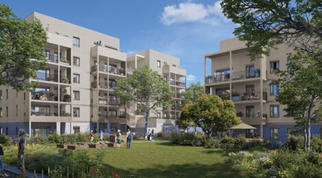 Programme immobilier neuf SOHA - Vaulx-en-Velin appartements neufs La Soie à 15 min métro A (69120) - Référence : 15925