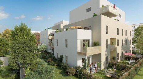 Programme immobilier neuf LES JARDINS D'ELSA - Vaulx-en-Velin : appartements neufs studio–T5 à 5 min du Carré de Soie (69120) - Référence : 15713