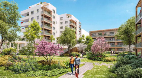 Programme immobilier neuf NATURE EN VILLE - Vaulx-en-Velin proche mairie et futur tramway T9 (69120) - Référence : 16031