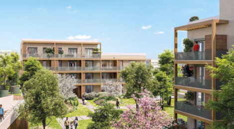 Programme immobilier neuf NATURE EN VILLE - Vaulx-en-Velin proche mairie et futur tramway T9 (69120) - Référence : 16031