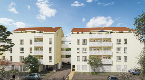 Programme immobilier neuf PATIO VILLAGE - TVA 5,5% - Vaulx-en-Velin Village proche transports et commodités (69120) - Référence : 16033