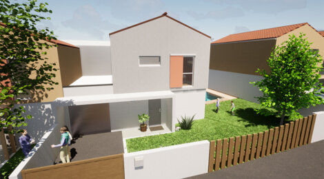 Programme immobilier neuf Calypso - Vaux-sur-Mer : 15 maisons neuves 3 à 5 pièces à 5 min de Royan et des plages (17640) - Référence : 10446