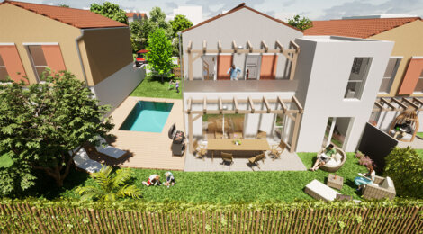 Programme immobilier neuf Calypso - Vaux-sur-Mer : 15 maisons neuves 3 à 5 pièces à 5 min de Royan et des plages (17640) - Référence : 10446