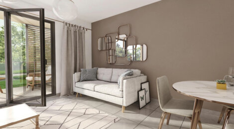 Programme immobilier neuf Les Agapanthes - Velaux : Appartements T2–T4 avec terrasses, jardins arborés et parking privatif proche du centre du village (13880) - Référence : 6136