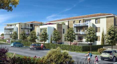 Programme immobilier neuf Les Agapanthes - Velaux : Appartements T2–T4 avec terrasses, jardins arborés et parking privatif proche du centre du village (13880) - Référence : 6136