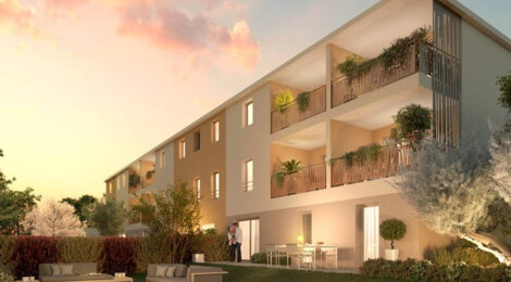 Programme immobilier neuf Lou Marques - Vendargues : Appartements T2–T4 avec terrasses, parking sécurisé et proximité centre-ville (34740) - Référence : 14622