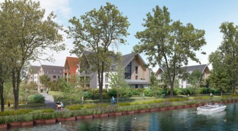 Programme immobilier neuf Square VendHome - Vendenheim : appartements neufs proche du Shopping Promenade, bord de canal et espaces verts (67550) - Référence : 12385