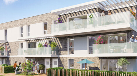 Programme immobilier neuf VILLA BLANCHE - Vendeville appartements avec jardin proche Lille et Wattignies (59175) - Référence : 17585