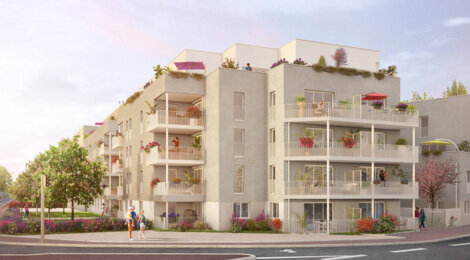 Programme immobilier neuf EN VUE - Vénissieux : appartements neufs du 2 au 4 pièces face au parc du Clos Layat (69200) - Référence : 15178