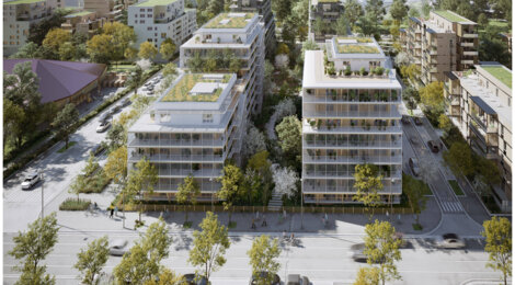 Programme immobilier neuf L'archipel - Vénissieux : appartements neufs du studio au 5 pièces en ZAC Grand Parilly (69200) - Référence : 15094