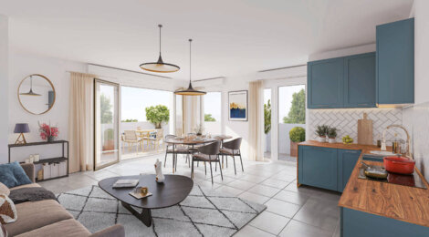 Programme immobilier neuf Pressensé Park - Vénissieux : appartements neufs du studio au 5 pièces proche bus et T6 (69200) - Référence : 15159
