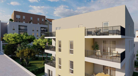 Programme immobilier neuf SERENITY - Vénissieux : Appartements studio–T4 avec terrasses, parking et proximité tramway T6 (69200) - Référence : 17140