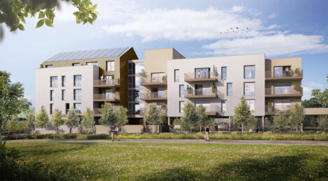 Programme immobilier neuf LES JARDINS DU CLOS SOTIN - Vern-sur-Seiche : appartements neufs au cœur du quartier gare, jardin paysager et confort moderne (35770) - Référence : 11059