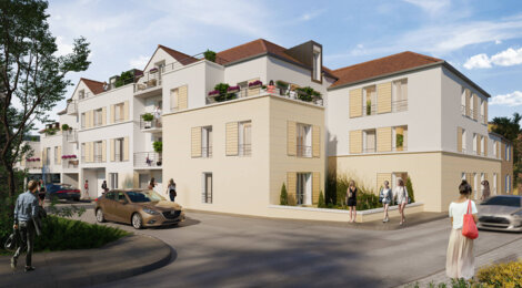 Programme immobilier neuf Villa Eugénie - Vernouillet quartier historique proche Seine du Transilien J (78540) - Référence : 11894