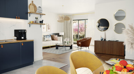 Programme immobilier neuf " Le Square " - Versailles : appartements neufs du 2 au 6 pièces proche gare RER C (78000) - Référence : 15152