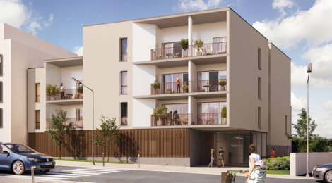 Programme immobilier neuf CANOPÉE II - Vertou à deux pas du parc de la Douve (44120) - Référence : 11574