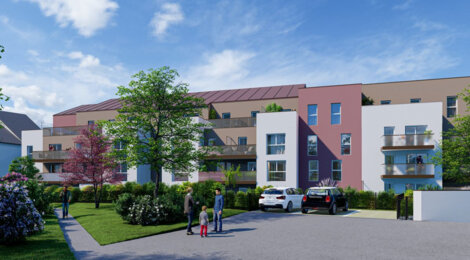 Programme immobilier neuf COEUR VEZIN - Vezin-le-Coquet : appartements neufs T2–T4 à 5 km du centre de Rennes (35132) - Référence : 15279