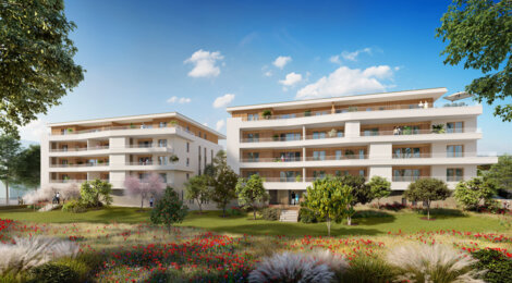 Programme immobilier neuf L'ANCEOLE - Vienne : 44 logements neufs T2–T5 à 7 min de la gare d'Estressin (38200) - Référence : 15457