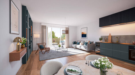 Programme immobilier neuf Côté Bon Accueil - Vienne : appartements neufs T2–T5 à deux pas de la gare d’Estressin (38200) - Référence : 15456