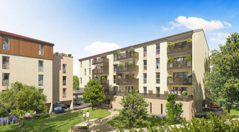 Programme immobilier neuf Côté Bon Accueil - Vienne : appartements neufs T2–T5 à deux pas de la gare d’Estressin (38200) - Référence : 15456