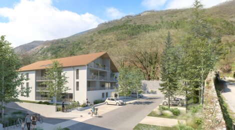 Programme immobilier neuf Prairies du Breuil - Vif : 32 appartements neufs du 2 au 4 pièces dans un parc de 6000 m² proche du centre (38450) - Référence : 15454