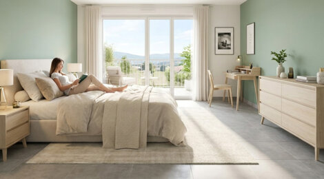 Programme immobilier neuf Prairies du Breuil - Vif : 32 appartements neufs du 2 au 4 pièces dans un parc de 6000 m² proche du centre (38450) - Référence : 15454