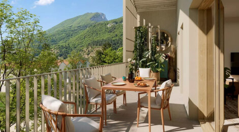 Programme immobilier neuf Les Jardins d'Aimé - Vif , appartements T2 à T4 avec extérieur près de Grenoble (38450) - Référence : 17537