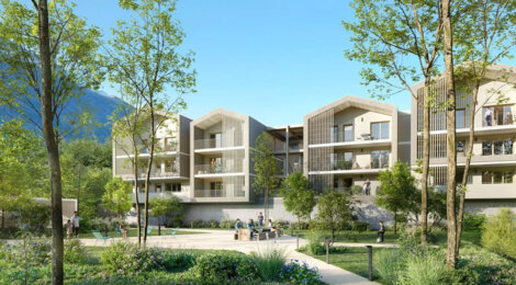 Programme immobilier neuf Les Jardins d'Aimé - Vif , appartements T2 à T4 avec extérieur près de Grenoble (38450) - Référence : 17537