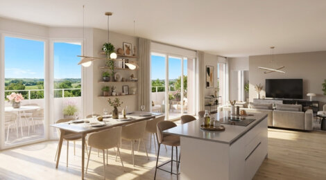 Programme immobilier neuf Osmose - Village-Neuf résidence avec cœur paysager en centre-ville (68128) - Référence : 17322