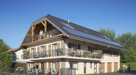 Programme immobilier neuf L’ECRIN DE VILLAZ - Villaz réhabilitation panorama sur le Parmelan (74370) - Référence : 9137