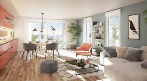 Programme immobilier neuf LE SAINT ROCH - Villejuif : appartements neufs studio–T4 proche du centre-ville et du métro PVC (94800) - Référence : 15750