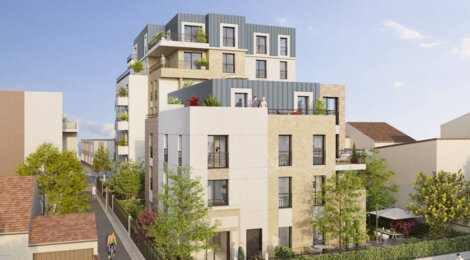 Programme immobilier neuf LE SAINT ROCH - Villejuif : appartements neufs studio–T4 proche du centre-ville et du métro PVC (94800) - Référence : 15750