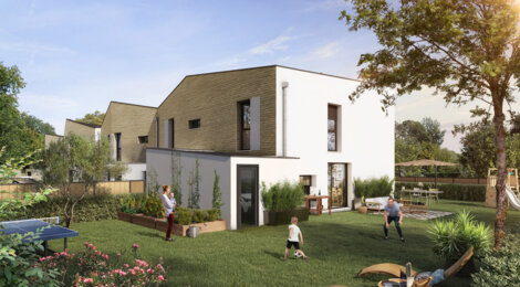 Programme immobilier neuf Nuances - Villenave d’Ornon : Maisons T3–T5 avec jardins, garages et abris vélos dans un secteur pavillonnaire (33140) - Référence : 14488