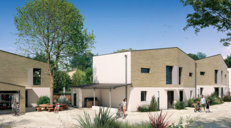 Programme immobilier neuf Nuances - Villenave d’Ornon : Maisons T3–T5 avec jardins, garages et abris vélos dans un secteur pavillonnaire (33140) - Référence : 14488