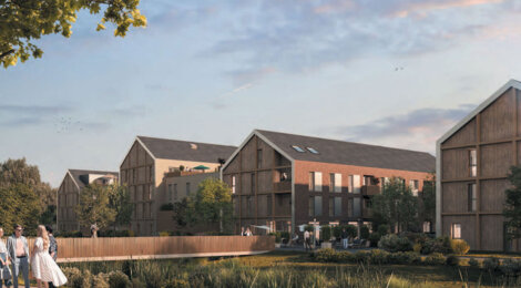 Programme immobilier neuf LE POINT DE CROIX - Villeneuve-d’Ascq : 17 logements neufs T2–T4 à 400 m du métro M2 et du Tramway (59491) - Référence : 10883