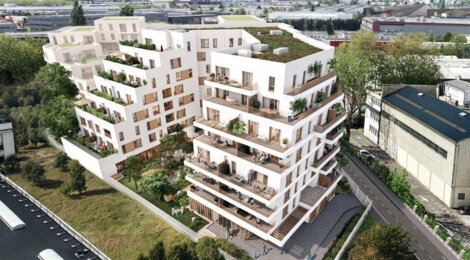 Programme immobilier neuf ILOT VERT - Villeneuve-la-Garenne  à deux pas du tram T1 et ligne 15 (92390) - Référence : 15341
