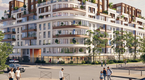 Programme immobilier neuf Majestic en Seine - Villeneuve-la-Garenne aux portes de de Saint-Ouen (92390) - Référence : 13582