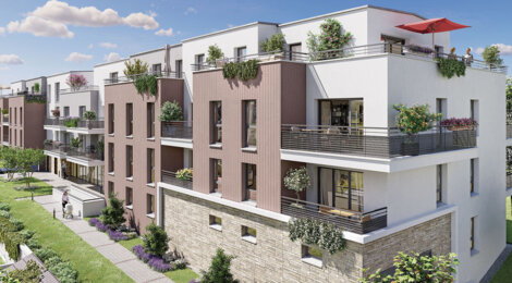 Programme immobilier neuf Le Clos des Berges - Villeneuve-la-Garenne résidence avec extérieurs proche Paris et RER D (92390) - Référence : 17713