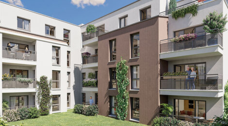 Programme immobilier neuf Le Clos des Berges - Villeneuve-la-Garenne résidence avec extérieurs proche Paris et RER D (92390) - Référence : 17713