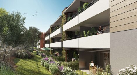 Programme immobilier neuf CALYPSEA - Villeneuve-Loubet : 56 appartements neufs à deux pas de la mer (06270) - Référence : 14352