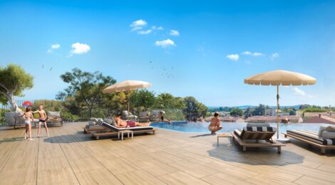 Programme immobilier neuf CALYPSEA - Villeneuve-Loubet : 56 appartements neufs à deux pas de la mer (06270) - Référence : 14352